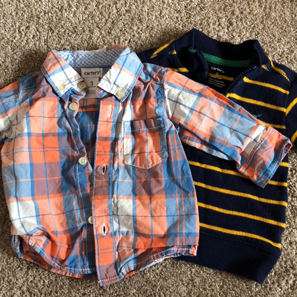Various shirts 3 mo